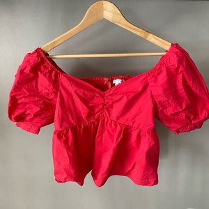 Cute red top